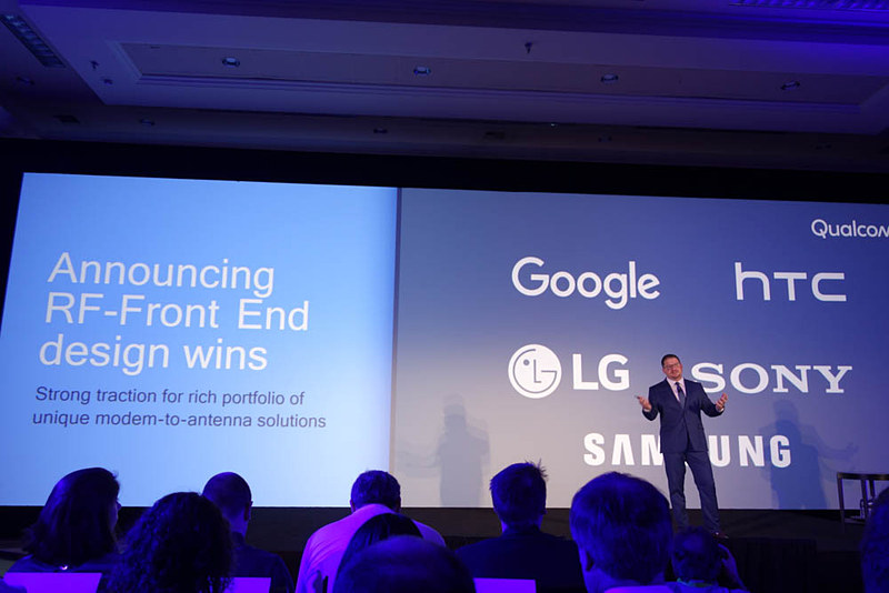 チップセットやモデムだけでなく、RFフロントエンドを提供できることもクアルコムの強みに