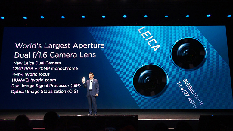 Kirin 970のAI処理能力や、カメラの性能の高さ、バッテリー駆動時間の長さなど、Mate 10 Proの特徴が改めて紹介された