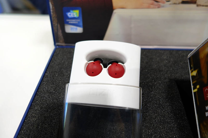 LIZN。まだ実働デバイスは展示されていなかった