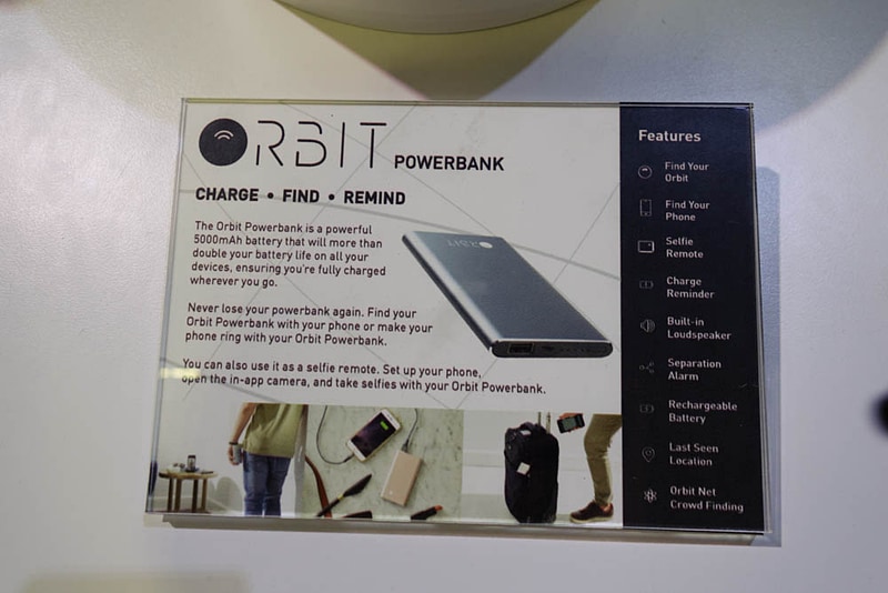 モバイルバッテリ型のOrbit Powerbank。もちろん充電式だが、とんでもなく長持ちしそう