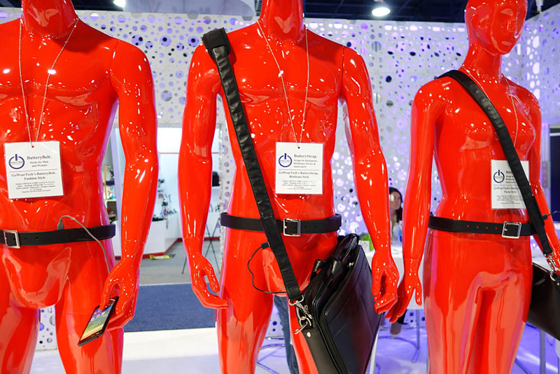 BatteryBeltシリーズの展示