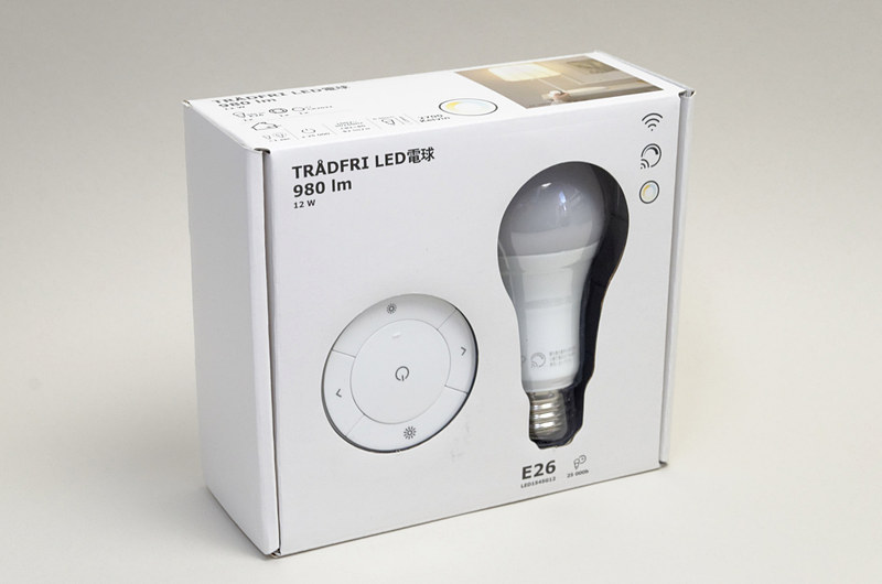 調光スイッチと電球1個がセットになっている