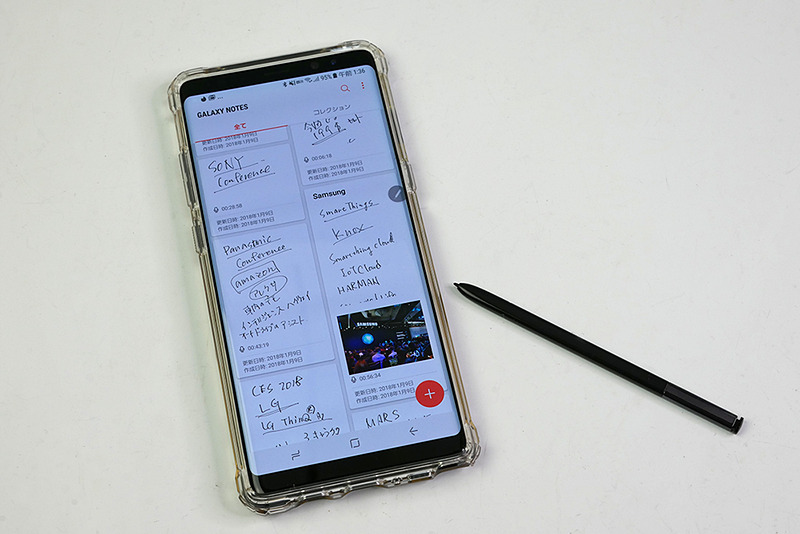 CES 2018でGalaxy Note8を使ってみました