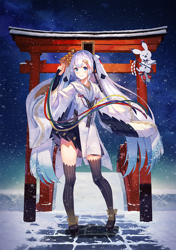 「SNOW MIKU 2018」メインビジュアル<br>ill. by やすも/雪ミク2018 （c） CFM