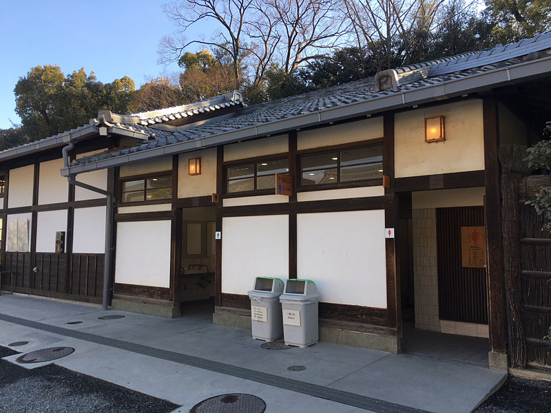 元離宮二条城、大休憩所トイレで試験運用中