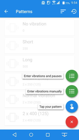 さらに「Tap your pattern」を選択