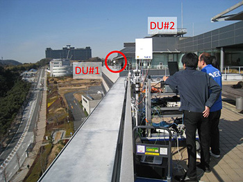 検証実験の様子