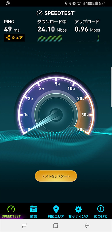 筆者のアパートでは、Band 7に接続していた