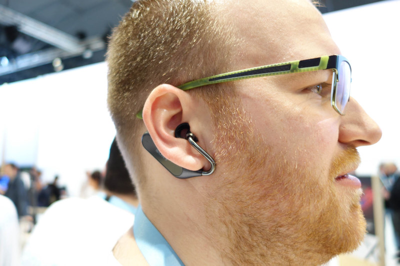 やや前から見ると耳たぶに隠れて目立たなくなる