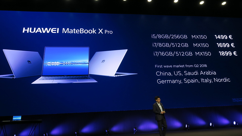 MateBook X Proの価格