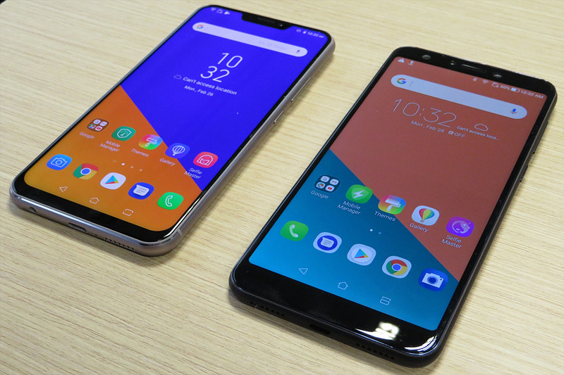 （左から）ZenFone5とZenFone 5 Lite