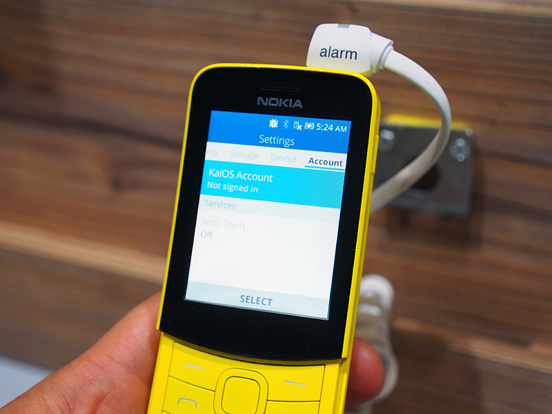 「KaiOS」を採用しており、アプリも利用可能