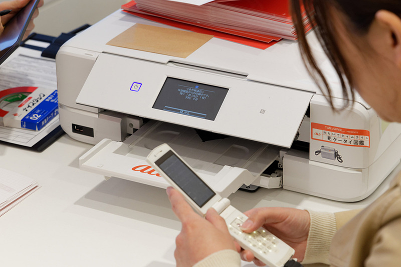 再起動できた端末内の写真から1枚だけプリント可能