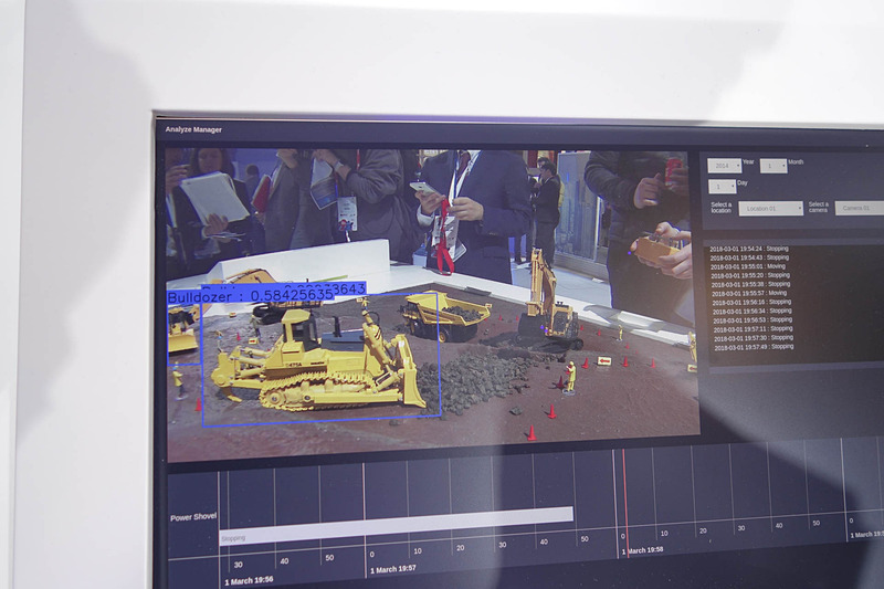 LANDLOGの映像認識画面。こうした映像の搬送路として遅延が少なく大容量な5Gも想定されている