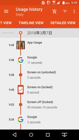 スマートフォンの使用状況をタイムラインでも見られる「App Usage」