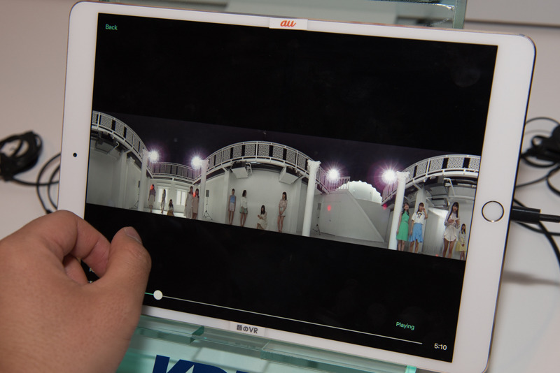 ハロー！プロジェクトと共同で制作された「音のVR」対応のVRコンテンツ。正面に捉えた対象の音が自然に聞きやすくなり、映像をズームすると音・声もズームされハッキリと聞こえる。「I WISH」を歌っているメンバーと、手紙を読み上げているメンバーがおり、声も含めてズームが可能