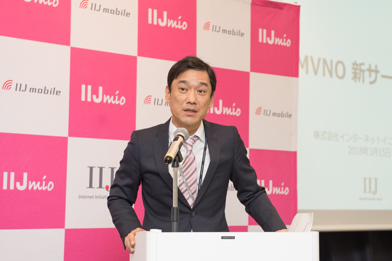 IIJ MVNO事業部長の矢吹重雄氏