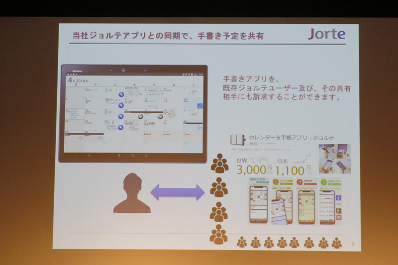 手書きの手帳アプリ「手書きジョルテ」