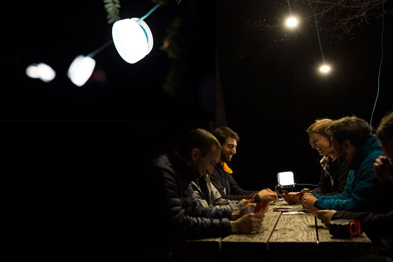 BioLite「SightLight MINI（サイトライト MINI）」。4個1セットのライトで、やはりコンパクトにまとまります。