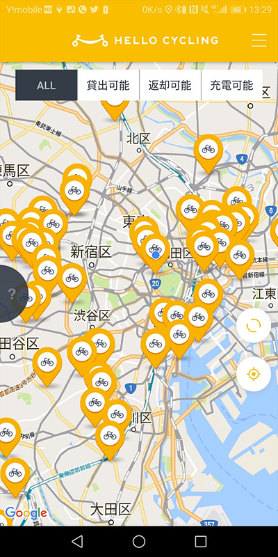 東京都内のステーション