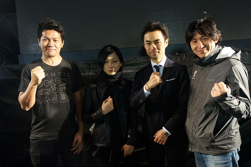 左からナイアンティックの須賀氏、監督の櫻木氏、クラフターの石井氏、ナイアンティックの川島氏