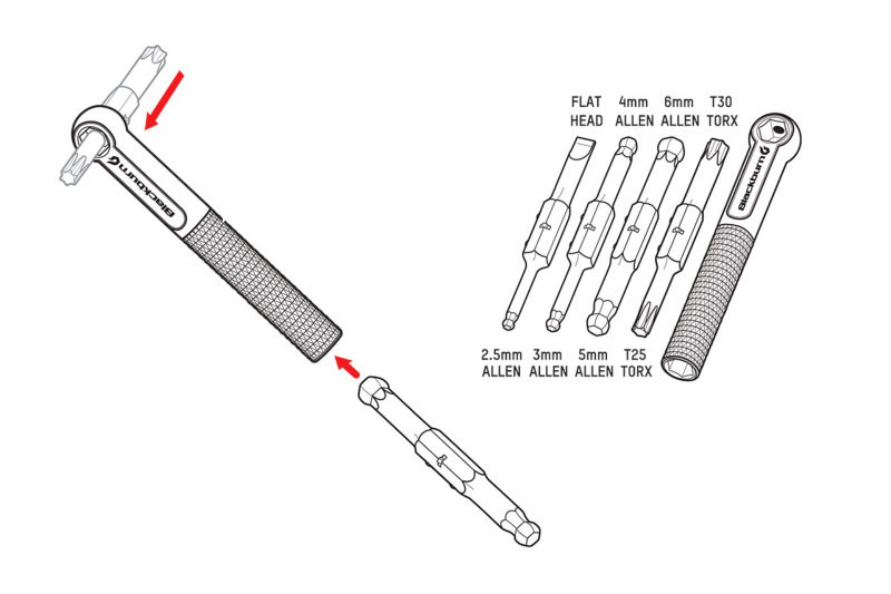 Blackburnの「SWITCH MINI TOOL」（<a href="https://brand.intertecinc.co.jp/fs/intertec/tool/switch_mini_tool" class="strong bn" target="_blank">公式ページ</a>）。質量100gのシンプルなツールセットですが、各ツールがそこそこ大きめで扱いやすく、ケースに入れると小銭入れ感覚で携帯できます。メーカー税別価格2600円。