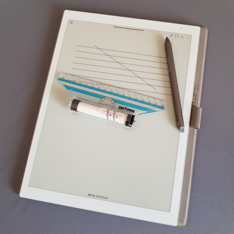 紙ではないタブレット系での使用はローラーのスリップが問題だった