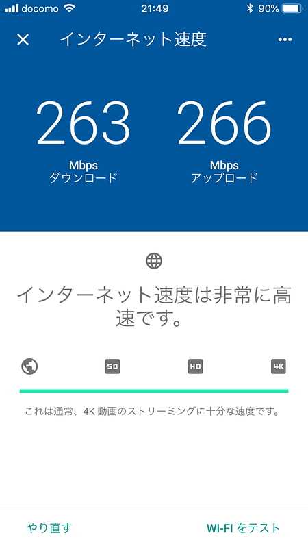 IEEE802.11acなら200Mbpsオーバーの速度が出た