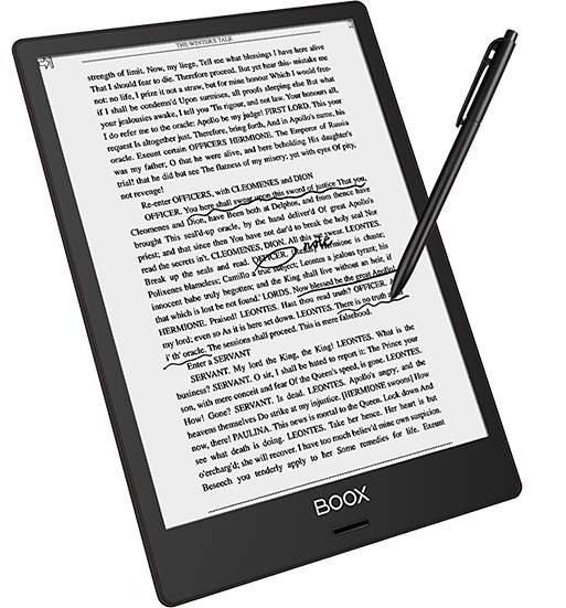 スタイラスを使って注釈や下線を書き加えられる