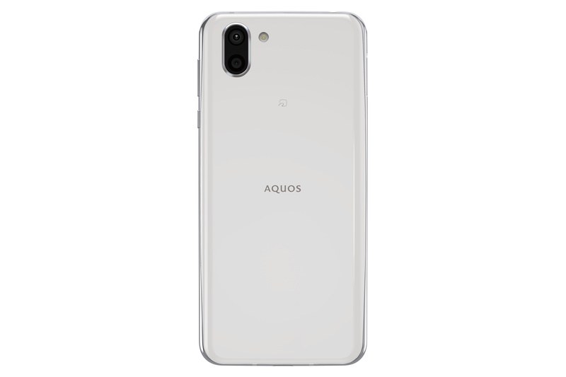 「AQUOS R2」プラチナホワイト