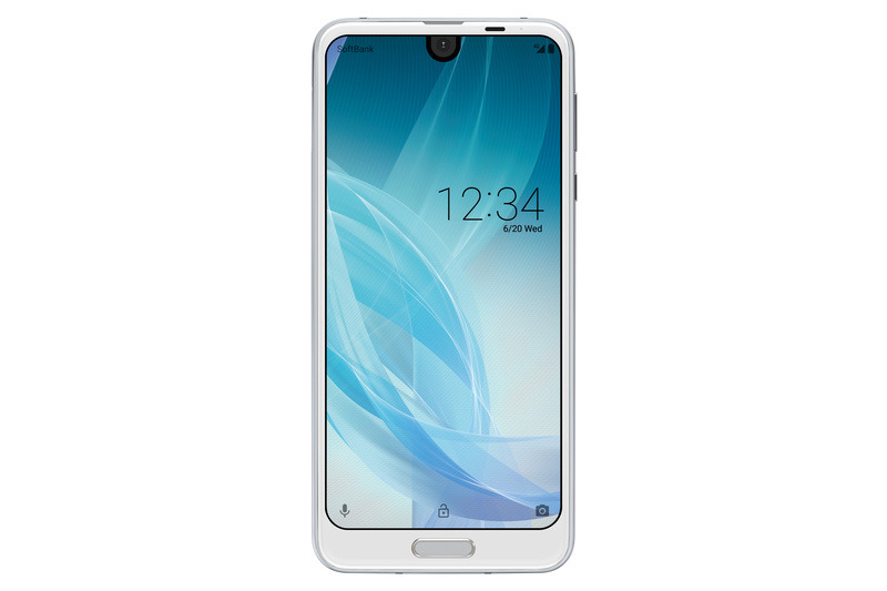 「AQUOS R2」プラチナホワイト