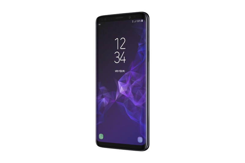 「Galaxy S9 SCV38」ミッドナイトブラック