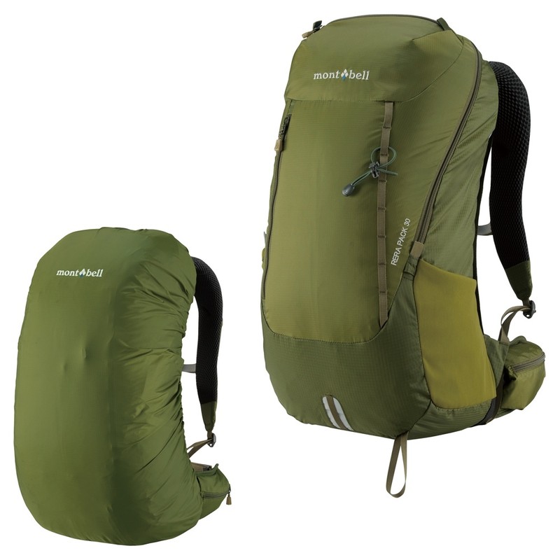 左が「レラパック 25 Women's」、右が「レラパック 30」。どちらも写真以外のカラーが2色ずつあります。レラパックも「背中に触れる面がメッシュのバックパック」です。