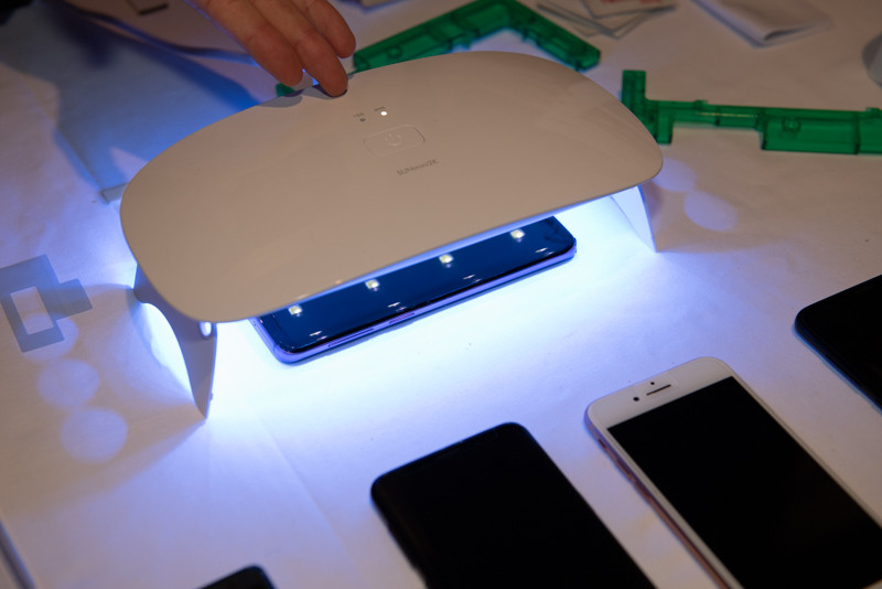 最後に硬化処理を行う