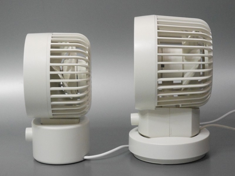 奥行きもコンパクトになっている。ファンを覆うカバーは取り外して清掃が可能だ