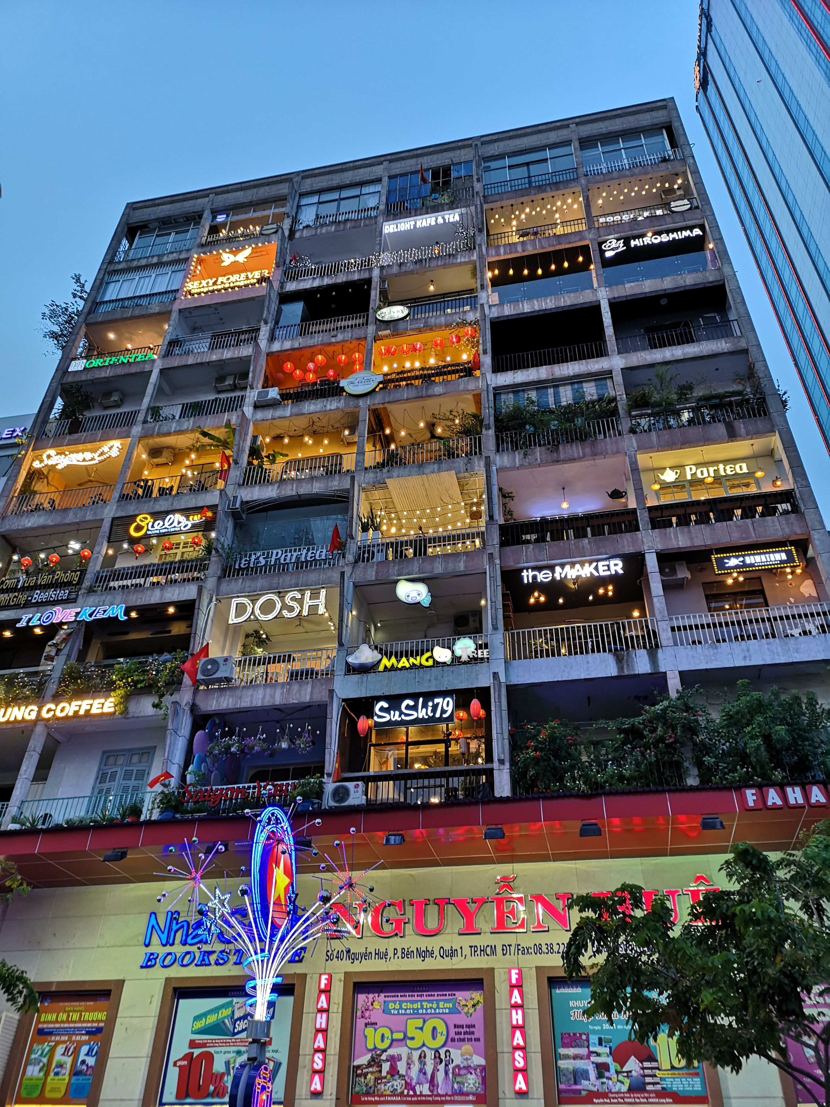 夕刻の景色もバランスよく撮れました