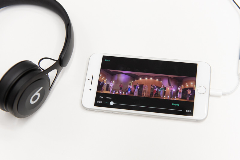 KDDIとハロー！プロジェクトと共同制作した「au 音のVR」アプリ、iOS版