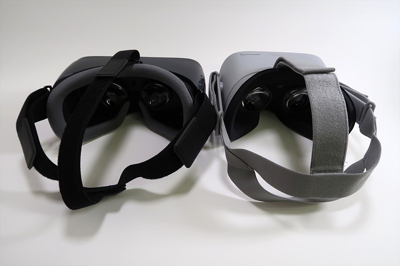 スタンドアロン型のOculus Go。Oculus Goの方がやや細め