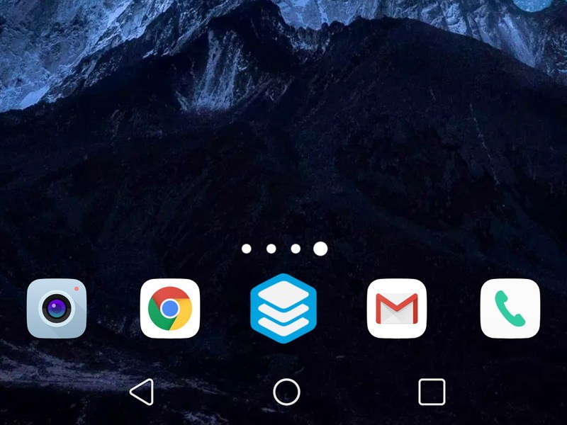 画面下部中央にあるドロワーボタンの代わりに置いて活用するのもアリ