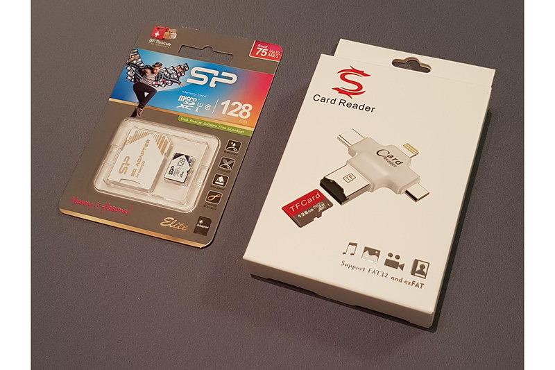 筆者は、スマホ3台、タブレット2台、パソコン2台のデータ共有を行おうと同時に128GBのmicroSDカードも買ってしまった