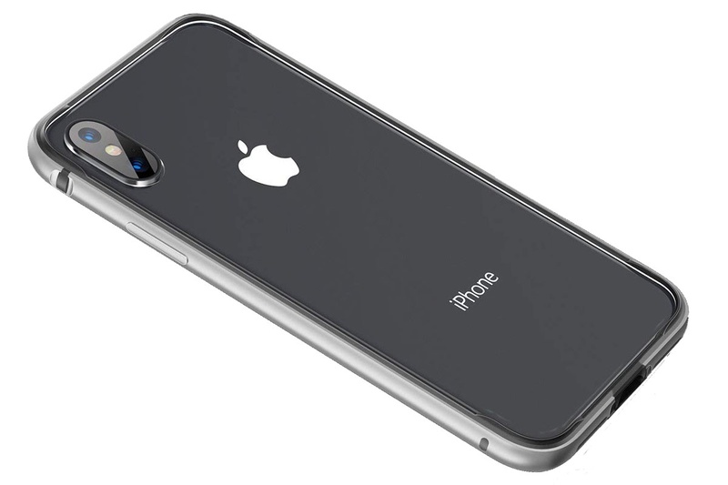 CASEKOO「iPhoneXケース アルミバンパーケース」。これも工具不要で着脱できるiPhone X用バンパーです。バンパーのほか、背面保護用の樹脂プレートが付属していました。このプレートとバンパーは単独でも同時にでも使えます。