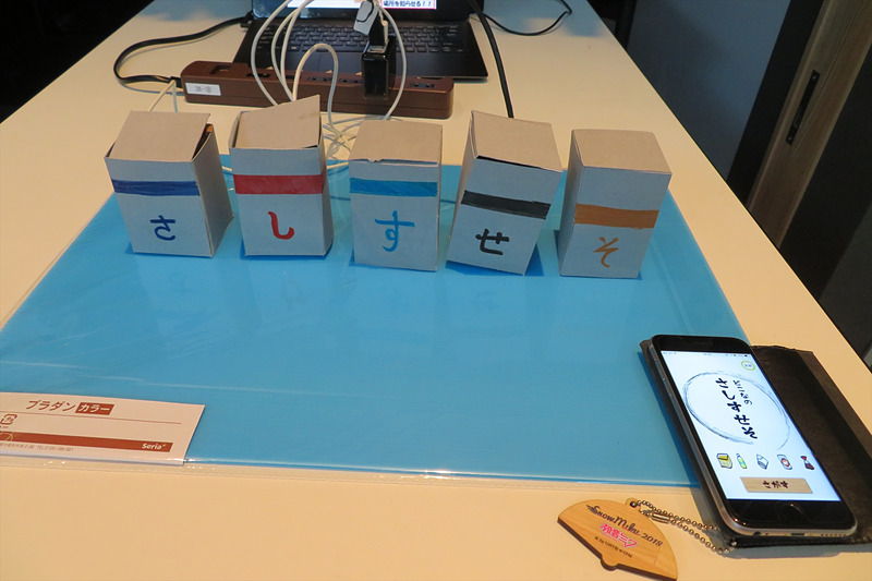 卍（スワスティカ）は、呼び掛けると調味料の容器が動く「どこなのさしすせそ」を開発