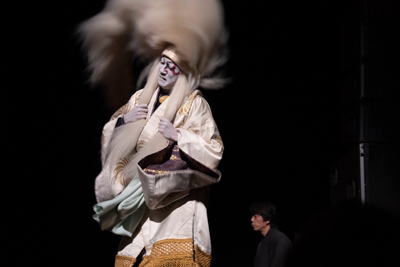 豪快な獅子の精の毛振り