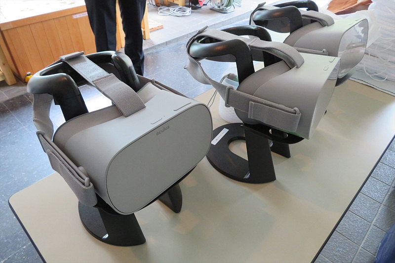 VR足湯コーナー