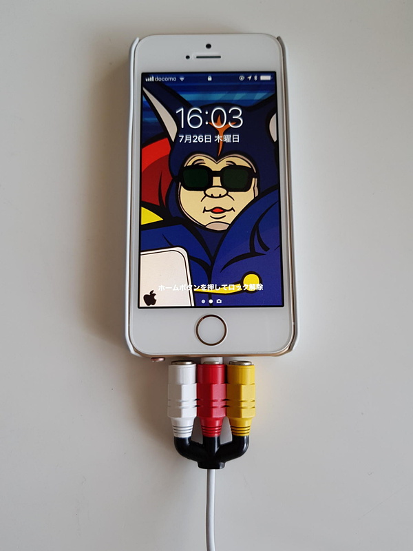  RCAピンタイプは余裕があり過ぎる感じでケーブルが収まっている