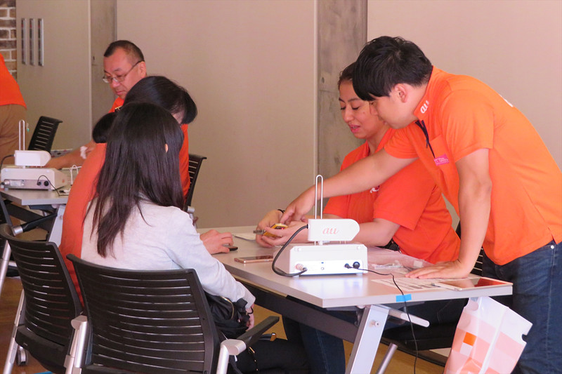 au直営店での開催時よりも空いている印象