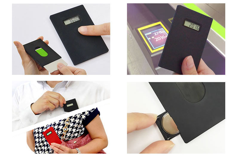 UNIQの「miruca PLUS」（<a href="http://www.uniqstyle.co.jp/products/mirucaplus/" class="strong bn" target="_blank">公式ページ</a>）。カードケース型で、カードを収納してもカードをかざしても残高を表示できます。対応カードは、Suica、PASMO、ICOCA、Kitaca、TOICA、manaca、PiTaPa、はやかけん、nimoca、SUGOCA、nanaco、WAON、楽天Edy。nanacoとWAONの場合はポイントも表示されます。改札や自動販売機などで電子マネーを使った場合、残高が自動的に一定時間表示されますので「改札で残高の見のがし」もなくなりますネ。コイン電池式で、1日5回の使用で約1年使えます。カラーバリエーションは3色。直販価格は税込3326円。