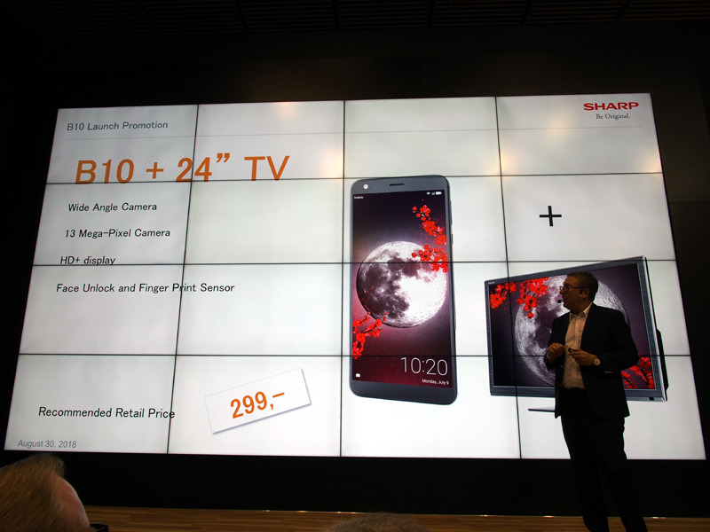 「B10」はテレビとセットで299ユーロ（約3万8715円）と破格の端末