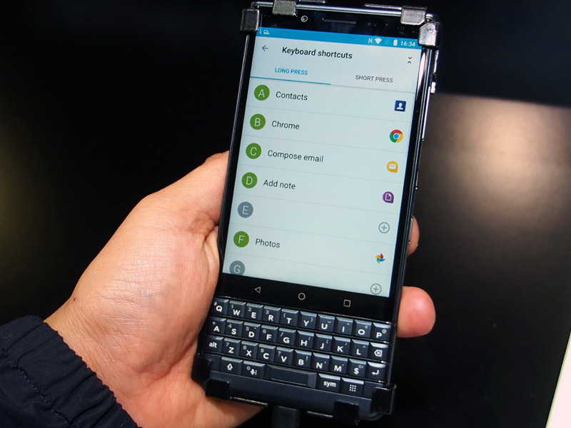 キーボードをショートカットとして利用できる