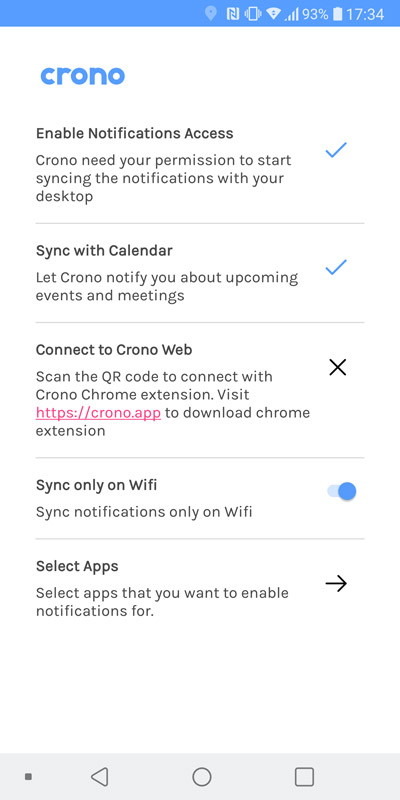 クリップボードやプッシュ通知を共有できる「Crono」